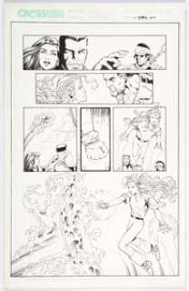 Eduardo Barreto and John Dell - Sigil #20 Story Pages 12, 14, and 15 Original Art (Crossgen, 2002).