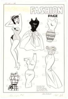 Dan Decarlo | Archie’s Pals ’n’ Gals #16 Paper Doll Pin-Up Page Veronica Original Art (Archie, 1961). | Heritage
