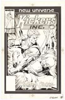 Scott Williams | Kickers Inc. #11 Cover Original Art (Marvel/New Universe, 1987). | Heritage