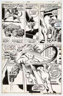 Rich Buckler And Joe Sinnott | Fantastic Four #142 Story Page 14 Thing Original Art (Marvel, 1974). | Heritage