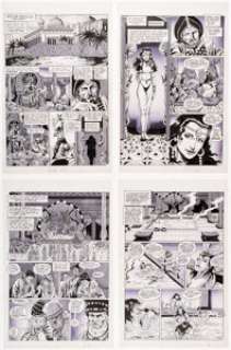 M.C. Wyman and Bruce McCorkindale - Sinbad #4 Story Pages Group of 12 (Adventure, 1990).