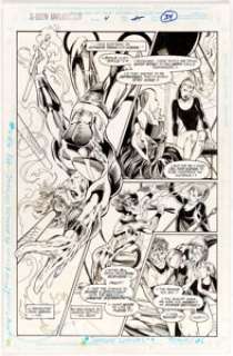 Richard Bennett and Steve Moncuse - X-Men Unlimited #4 Story Page 31 Original Art (Marvel, 1994).