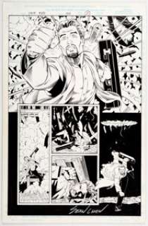Sean Chen and Eric Cannon - Iron Man #1 Story Page 21 Original Art (Marvel, 1998).