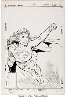 José Luis GarcÃ­a-LÃ³pez and Dick Giordano - Supergirl Movie Special #1 Cover Original Art (DC, 1985).