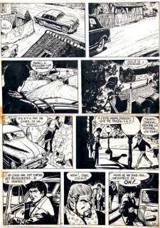 Jije | Jean Valhardi Encre de chine pour la planche 17 de l’épisode Le Mauvais | Kahn et Associés