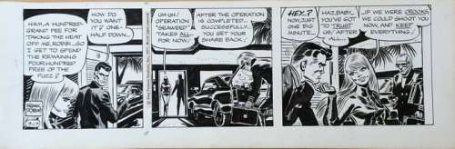 Frank Robbins | Original Comic Strip Art  - Johnny Hazard  - (1971) | Catawiki