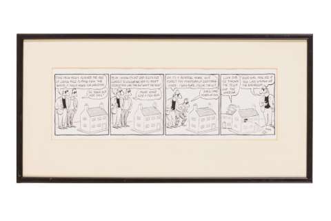 Â§ Peattie (Charles) & Taylor (Russell) ’Alex’, four comic strips | misc / divers
