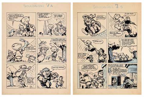 Sirius | Bouldaldar, planche n°7A et 7B à l’encre de… | AZ auction