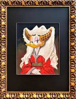 Tony Fernandez - Tony Fernandez -Daisy Inspired by Jan Van Eyck painting “Portrait of Margareta” – Original Art