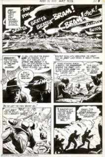 Russ Heath - Original Art for Our Army at War #232, Page 11 (DC, 1970). Easy Company is pinned by sniper fire in - | Heritage