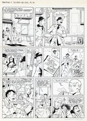 Laverdure | Lot 118 - Fantômas, planche n°31 à l’encre de Chine de… | AZ auction