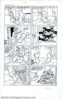 Steve Mufatti - Original Art for Casper the Friendly Ghost #20, story page 3 (Harvey, 1954). This outstanding - | Heritage