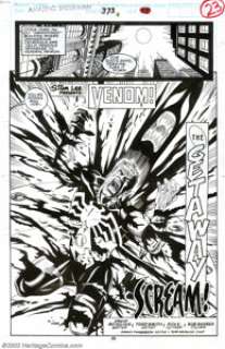 Todd Smith - Original Splash Page Art for Amazing Spider-Man #373, page 23 (Marvel, 1993). A page from the - | Heritage