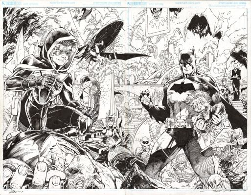 Jim Lee, Scott Williams - Detective Comics Issue 1000 Page Wraparound Cover