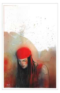 Tyler Crook | Elektra - Watercolor Illustration | Tyler Crook