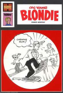 Al Avison (attributed) - Original Cover Art for Blondie (Harvey, 1960s). This is a wonderful presentation piece - | Heritage