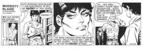 Romero, Enrique Badia | Original inked strip (s.10.018)  - Modesty Blaise | Catawiki