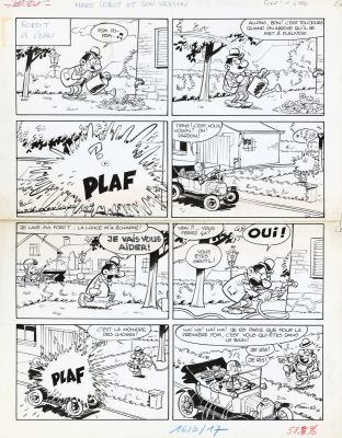 Francis | Lot 125 - Marc Lebut, planche-gag à l’encre de Chine… | AZ auction