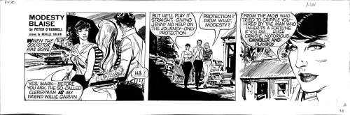 Neville Colvin | Modesty Blaise strip 6170 (1985) | ComicArt.dk