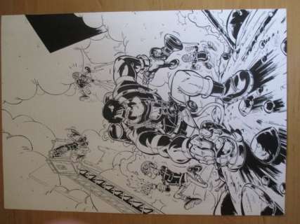 Stédo (Dauvin, Stéphane) | Dessin original  - couverture  - Les pompiers T8  - La Ligue des sapeurs-héros | Catawiki