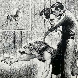 Virgil Finlay (American, 1914-1971) | The Woman at Loon Point (1936) | Shasta/Phoenix