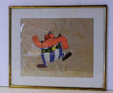 Uderzo Goscinny - Les douze travaux d’Astérix - Celluloïd d’Obélix en bon [...] | Arthema Auction