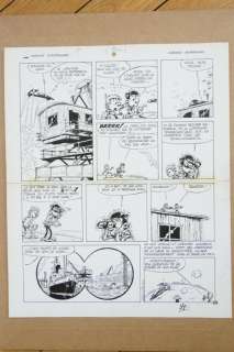 Seron. Pierre, Planche Originale (P.13) | Des petits hommes au Brontoxique (Mission Hondegger)  - (1970) | Catawiki