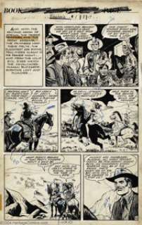 Lee Elias - Original Art for Firehair #1, pages 17 and 21(Fiction House, 1948). The redheaded firebrand of the -