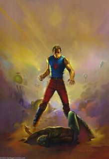 Ken Kelly - Flash Gordon Citadels On Earth Painting Original Art (1981). Ken Kelly painted this cover for the - | Heritage