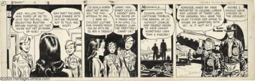 Milton Caniff - Terry and the Pirates Daily dated 11-2-1944 Original Comic Strip Art (Chicago Tribune, 1944). Two - | Heritage