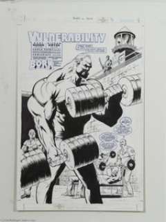 Kieron Dwyer and Rick Remender - Power Co.: Bork #1 page 3 Original Art (DC/Wildstorm, 2002). Bork pumps up in - | Heritage