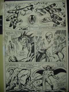 John Buscema & Chic Stone Silver Surfer #16, Pg3 1970 Silver Surfer AND Mephis | AB Comic Art