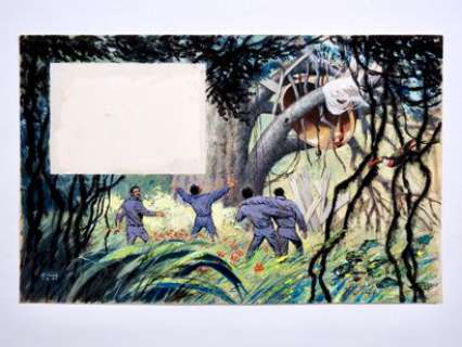 MITACQ Michel Illustration couleur pour un conte probablement pour le Journal de... | Vermot et Associés