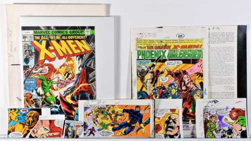 Marvel X-Men #105 Cover Color Guide and Correction | Bruneau & Co. Auctioneers