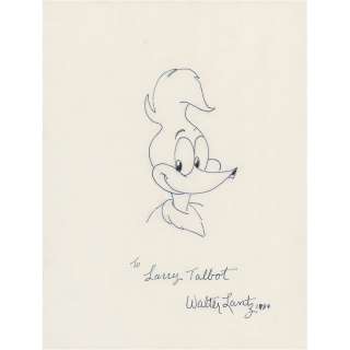 Walter Lantz Signed Sketch | misc / divers