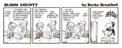 Berke Breathed - Bloom County 1/22/1986 Daily