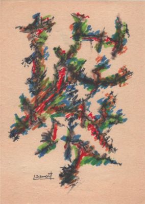 Serge Benoit. Dessin aux feutres sur papier | FieldArts