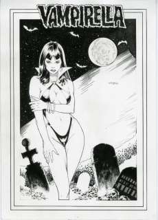 Michael Bair | Michael Bair Vampirella Pinup | Big Wow Art