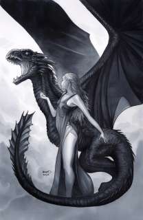 Paul Renaud - Daenerys Targaryen Game of Thrones Poster Illustration