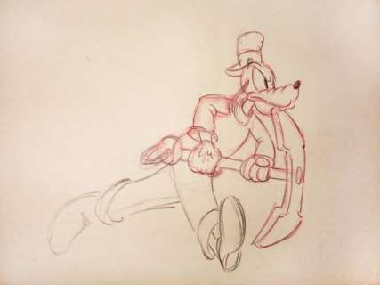 Disney Studios - Original Production Drawing - Goofy - Boat Builders (1938) | Catawiki