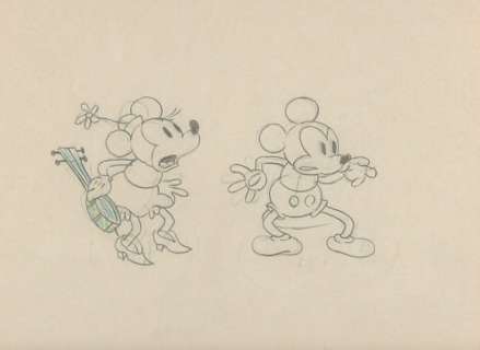 Camping out Réalisateur David Hand Studio Disney, 1934. Dessin original | Rossini