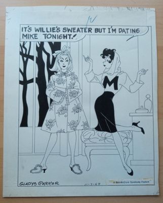 Gladys Parker MOPSY Daily Panel Original Art 7-27-64 (Bell-McClure Syndicate) | eBay US