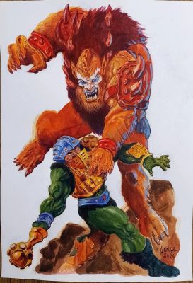 German Genga | Man at Arms vs Beast Man | NRisso Art