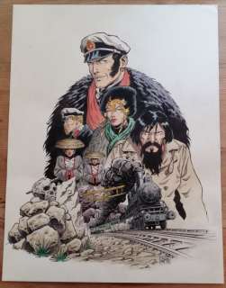 Arroyo, Jean-Michel - illustr. originale "Hommage Ã  Hugo Pratt" | Catawiki