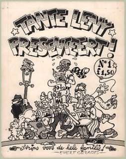 Geradts, Evert - Originele Cover van het stripblad â€œTante Leny Presenteert!â€ No. 1 - (1971) | Catawiki