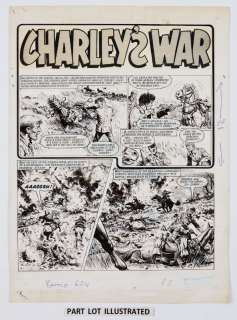 Charleys War: 3 original consecutive artworks (1984) by Joe Colquhoun… | Comic Book Auctions ltd