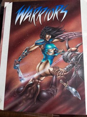 Cry For Dawn Original Art Linsner Cover Warriors 1993 Calendar | eBay US (Buy It Now)