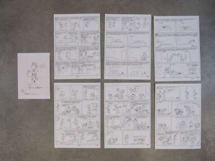 Bercovici, Philippe - 6x crayonné de planche + dédicace - Les Femmes en blanc - (2007) | Catawiki