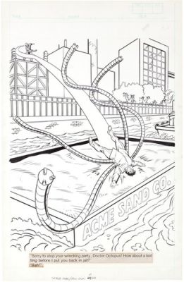 1983 AMAZING SPIDERMAN ORIGINAL ART PAGE SPLASH vs DOCTOR OCTOPUS MARVEL COMICS | eBay US (Buy It Now)