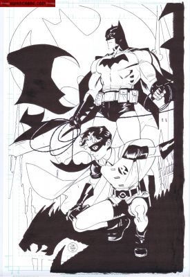 Dan Mora | Covers / Pinups Issue Batman & Robin # 10 Page Cover | Kwan Chang